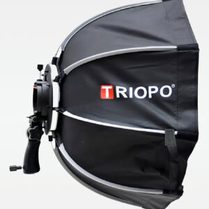A33 — Difusor Triopo Hexa Softbox 55cm c/rótula p/flash de zapata